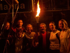 Back in Dover Marina - Eddie, our pilot, his crew, observer Irene, swimmers and helpers
