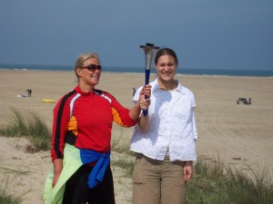with Mareike at Oye-Plage past Calais on the way to Gravelines