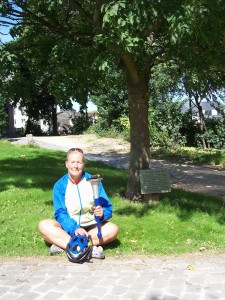 at the Peace Tree in the Leopolds Park at the European Parliament in Brussels