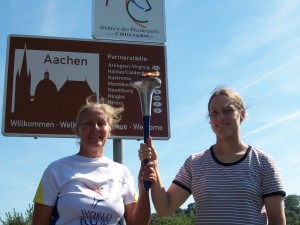 Entering Aachen