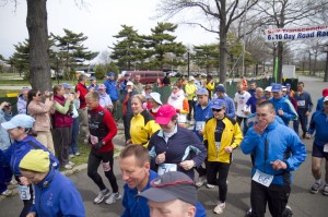 Start of the 6 Day Self-Transcendence Race, April 22nd, 2011, New York