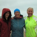 Jana (helper), Abhejali and Vasanti, after our first swims on Saturday - 7 hrs Abhejali, 4 hrs myself